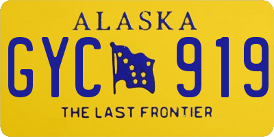 AK license plate GYC919