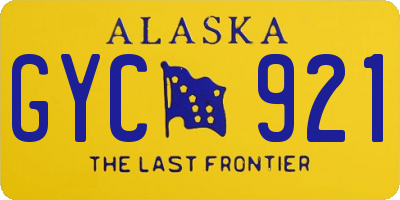 AK license plate GYC921