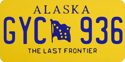 AK license plate GYC936