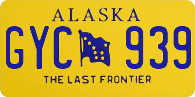 AK license plate GYC939