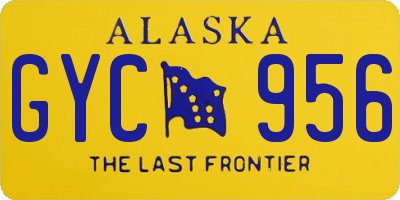AK license plate GYC956