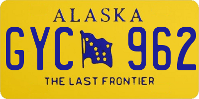 AK license plate GYC962