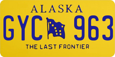 AK license plate GYC963