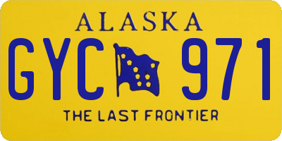 AK license plate GYC971