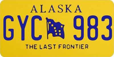 AK license plate GYC983