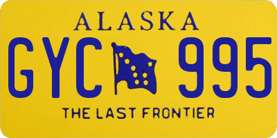 AK license plate GYC995