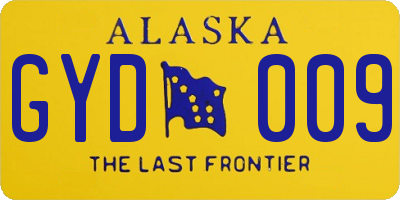 AK license plate GYD009