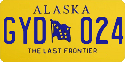 AK license plate GYD024