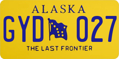AK license plate GYD027