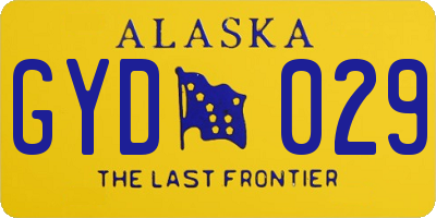 AK license plate GYD029