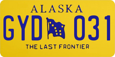 AK license plate GYD031