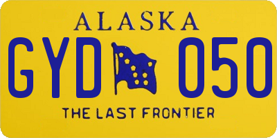 AK license plate GYD050