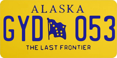 AK license plate GYD053