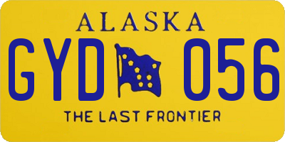AK license plate GYD056