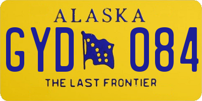 AK license plate GYD084