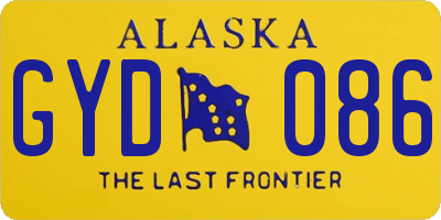 AK license plate GYD086