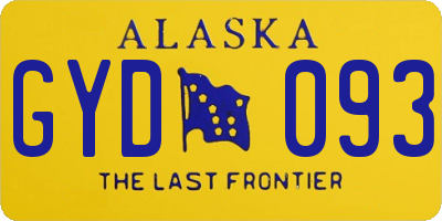 AK license plate GYD093