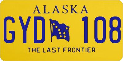 AK license plate GYD108