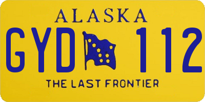 AK license plate GYD112