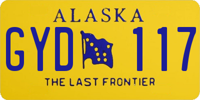 AK license plate GYD117