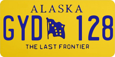 AK license plate GYD128