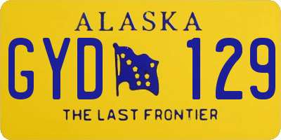 AK license plate GYD129