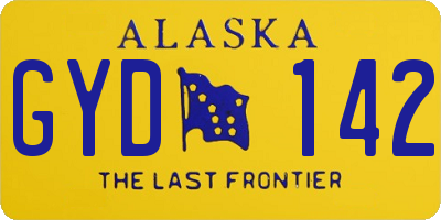 AK license plate GYD142