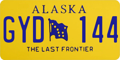 AK license plate GYD144