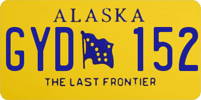 AK license plate GYD152