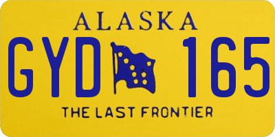 AK license plate GYD165