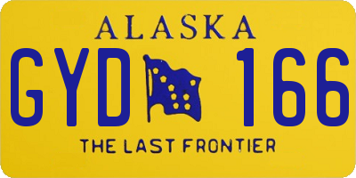 AK license plate GYD166