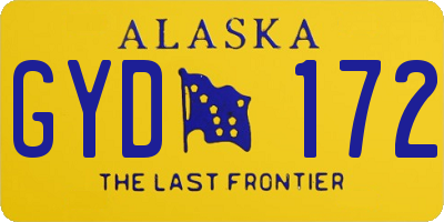 AK license plate GYD172