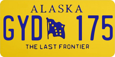 AK license plate GYD175