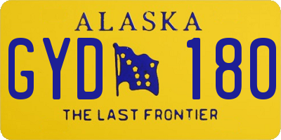 AK license plate GYD180