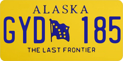 AK license plate GYD185