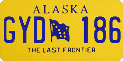 AK license plate GYD186