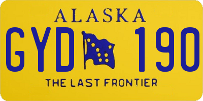 AK license plate GYD190