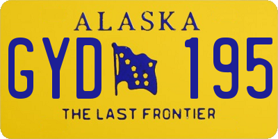 AK license plate GYD195