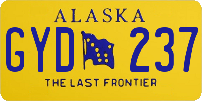 AK license plate GYD237