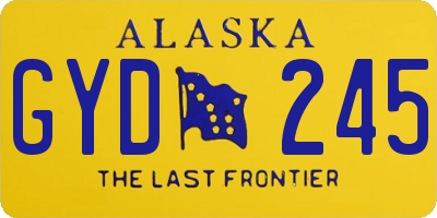 AK license plate GYD245