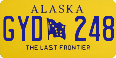 AK license plate GYD248
