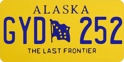 AK license plate GYD252