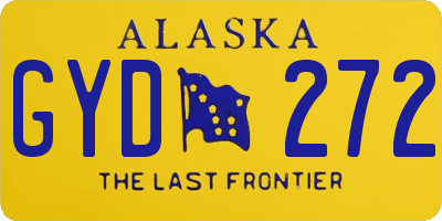 AK license plate GYD272