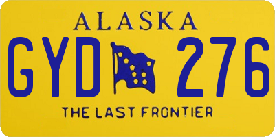 AK license plate GYD276