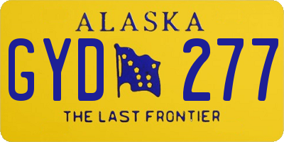 AK license plate GYD277