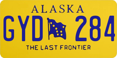 AK license plate GYD284