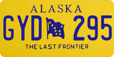 AK license plate GYD295