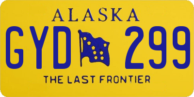 AK license plate GYD299