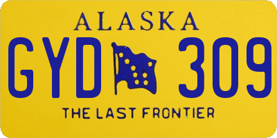 AK license plate GYD309