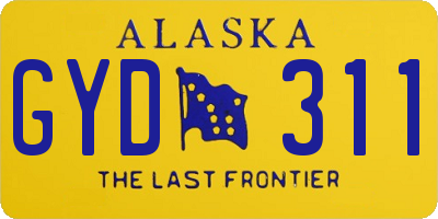AK license plate GYD311